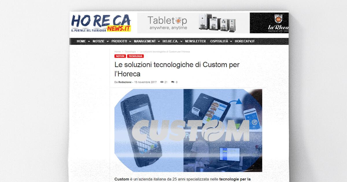 LE SOLUZIONI DI CUSTOM PER L'HORECA