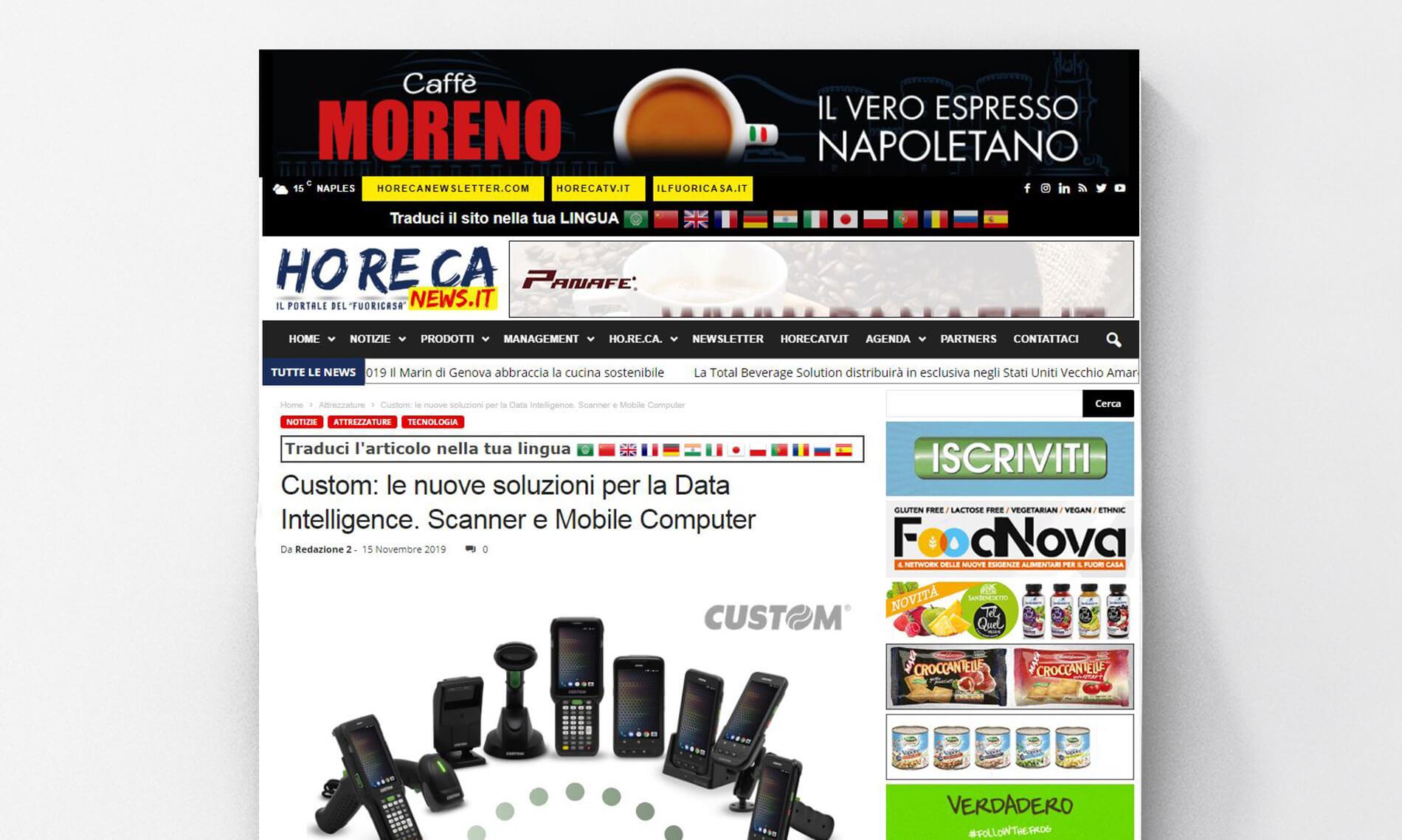 Custom: le nuove soluzioni per la Data Intelligence. Scanner e Mobile Computer