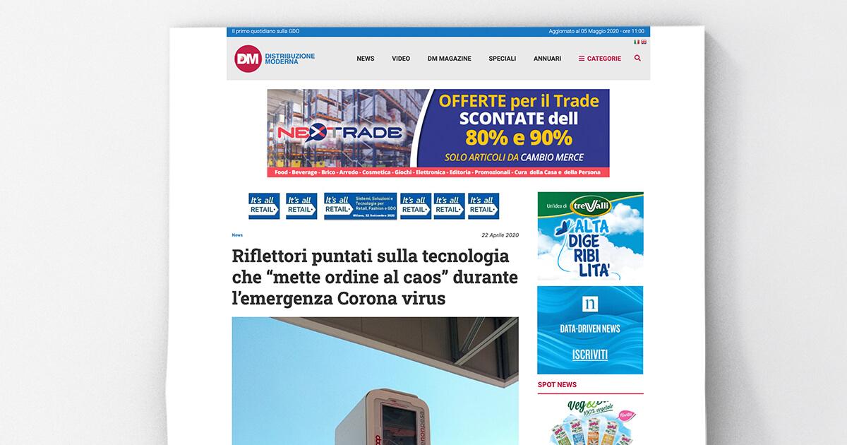 Distribuzione Moderna - Riflettori puntati sulla tecnologia che “mette ordine al caos” durante l’emergenza Corona virus