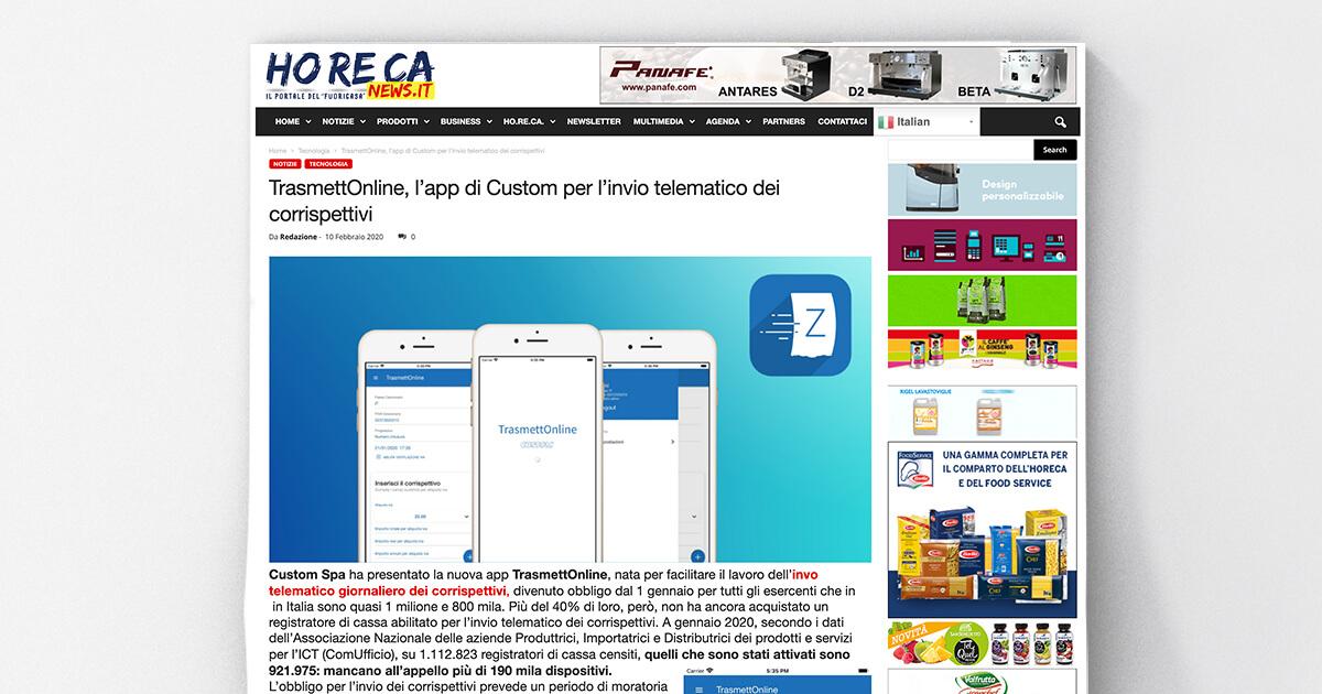 TrasmettOnline su Horeca News