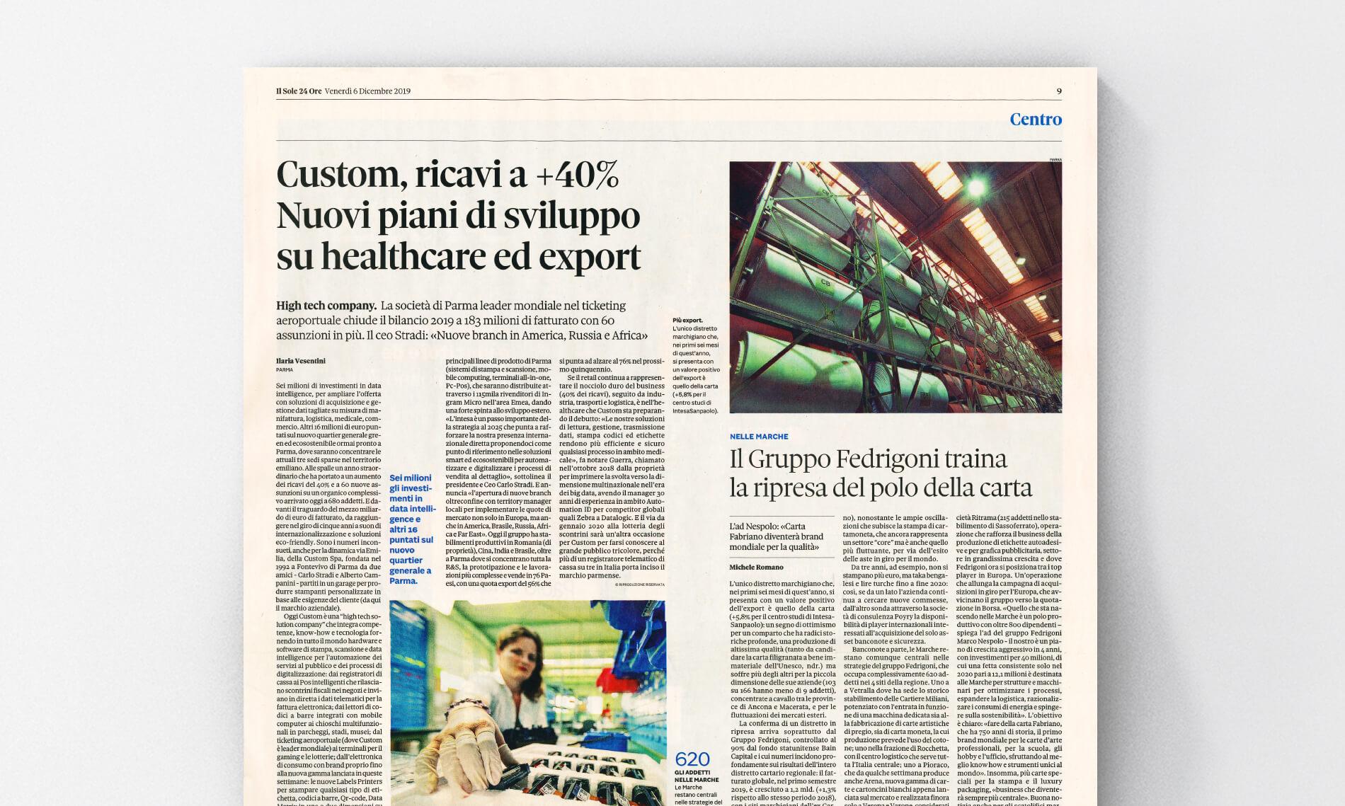 Custom, nuovi piani di sviluppo ed export