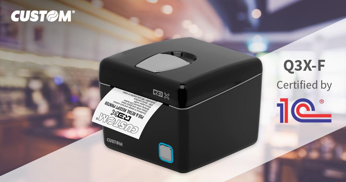Der Drucker Q3X-F erhält das russische Zertifikat 1C:Compatible von ECR