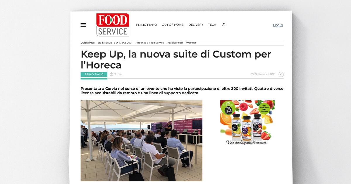 Food Service - Keep Up, la nuova suite di Custom per l’Horeca