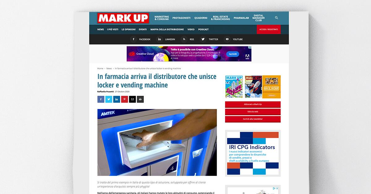 MarkUp - In farmacia arriva il distributore che unisce locker e vending machine