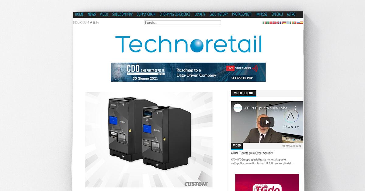 Technoretail - Custom introduce CHS200, il nuovo sistema di cash management per gli store