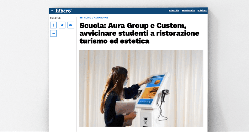 Libero - Scuola: Aura Group e Custom, avvicinare studenti a ristorazione turismo ed estetica