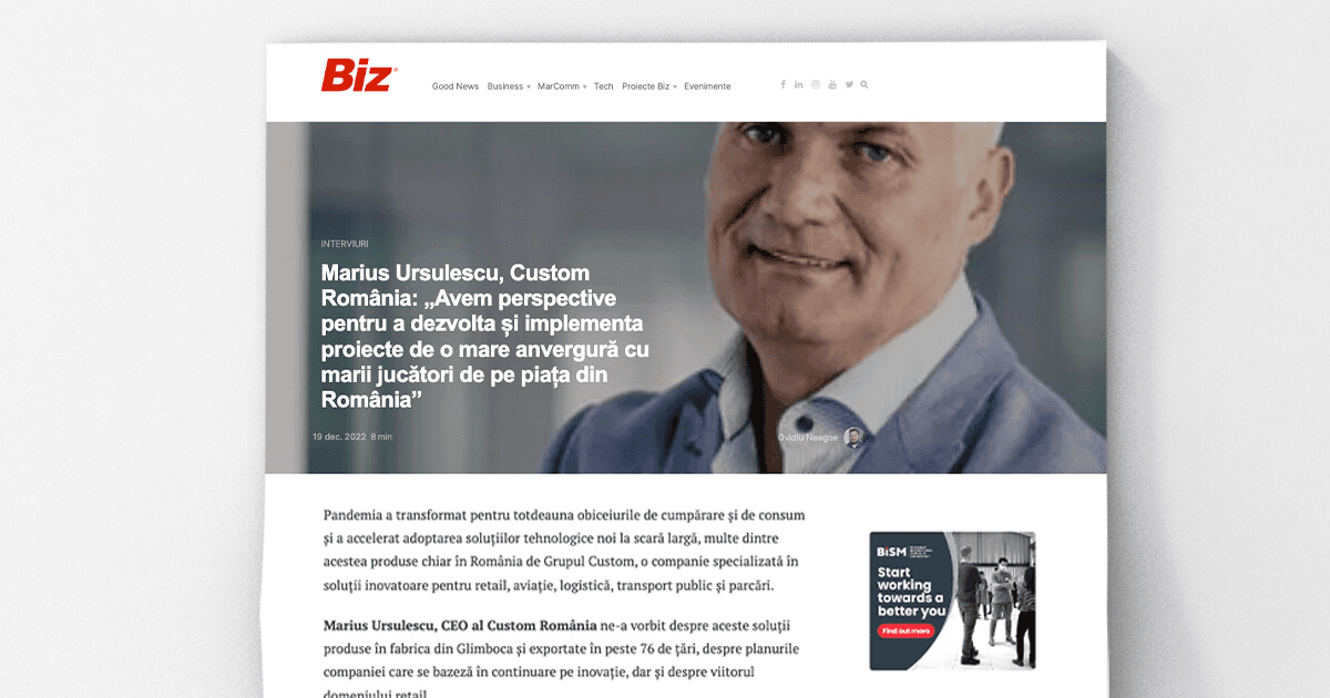 Biz - Custom and CPE on the Romanian Press