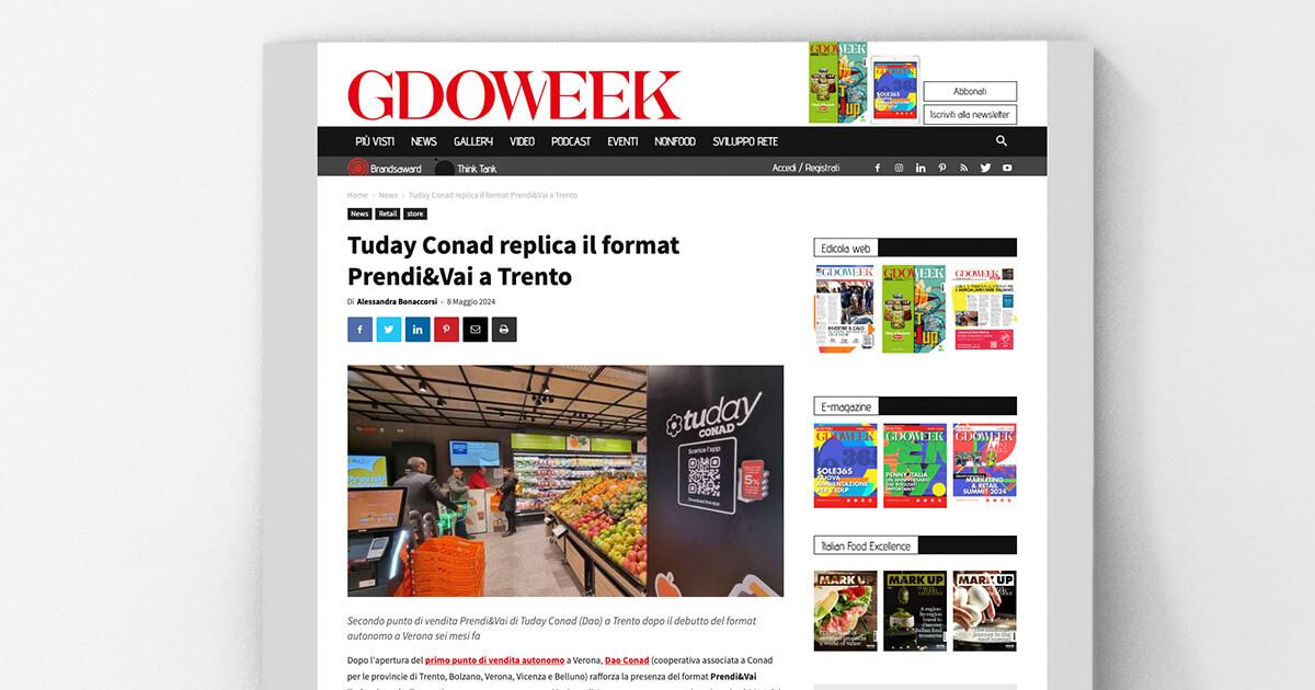 GDOWEEK - Tuday Conad replica il format Prendi&Vai a Trento