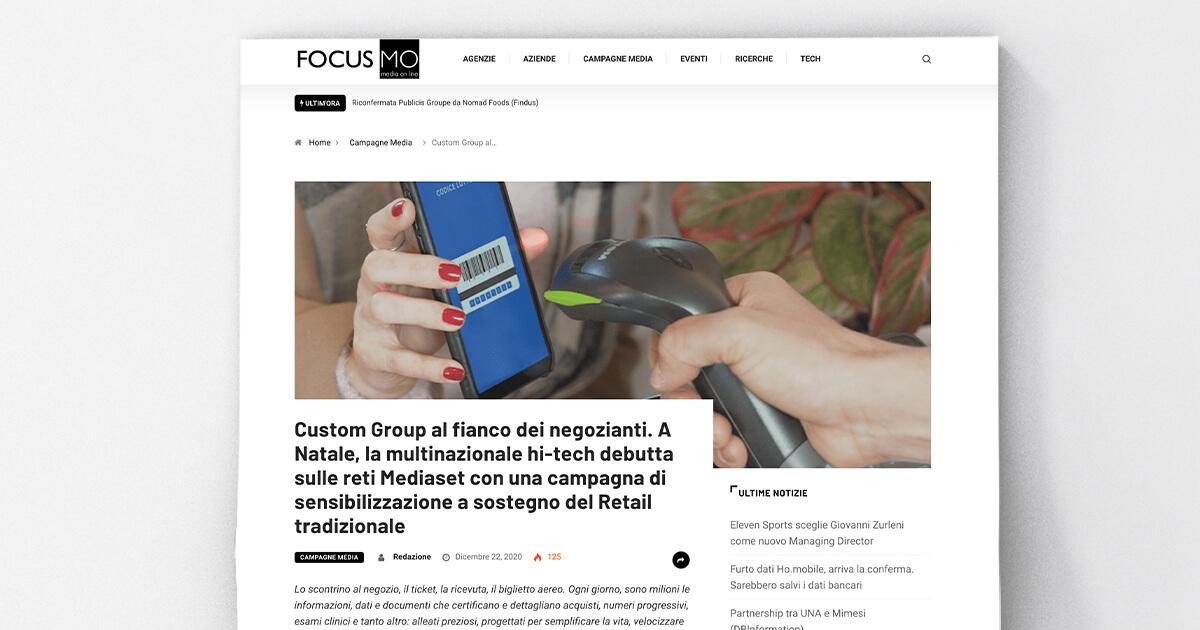 Focus Media Online - Custom Group al fianco dei negozianti
