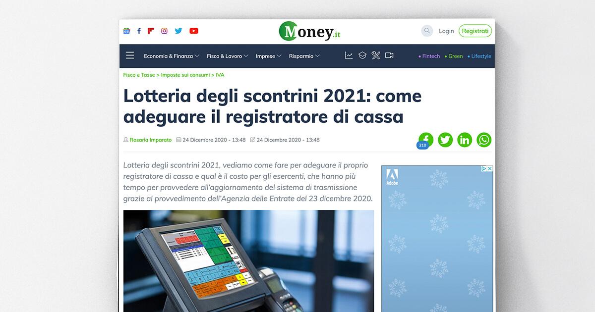 Money.it - Lotteria degli scontrini 2021: come adeguare il registratore di cassa