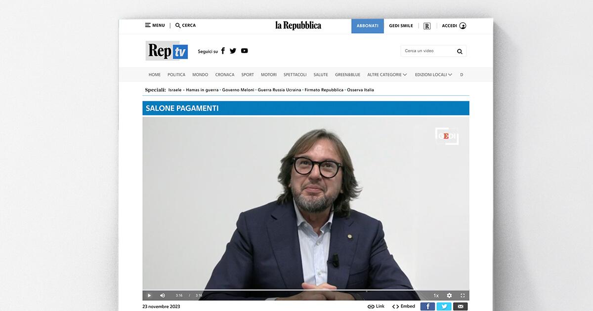 la Repubblica - Carlo Stradi al Salone dei Pagamenti 2023