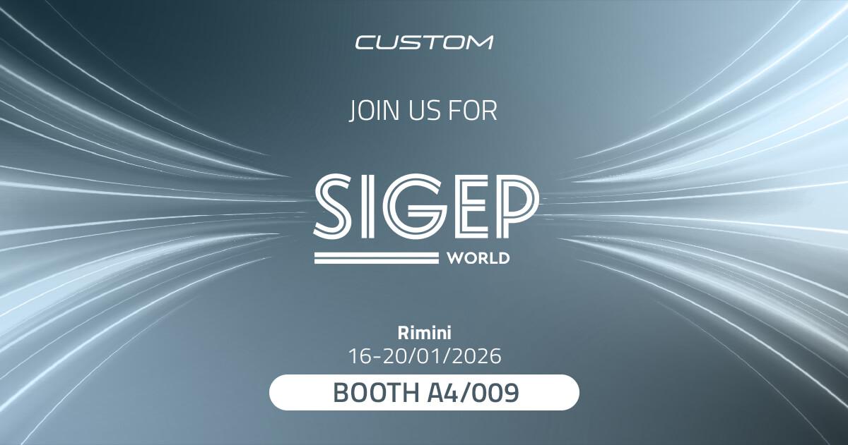 Custom auf der SIGEP WORLD 2026 - Rimini