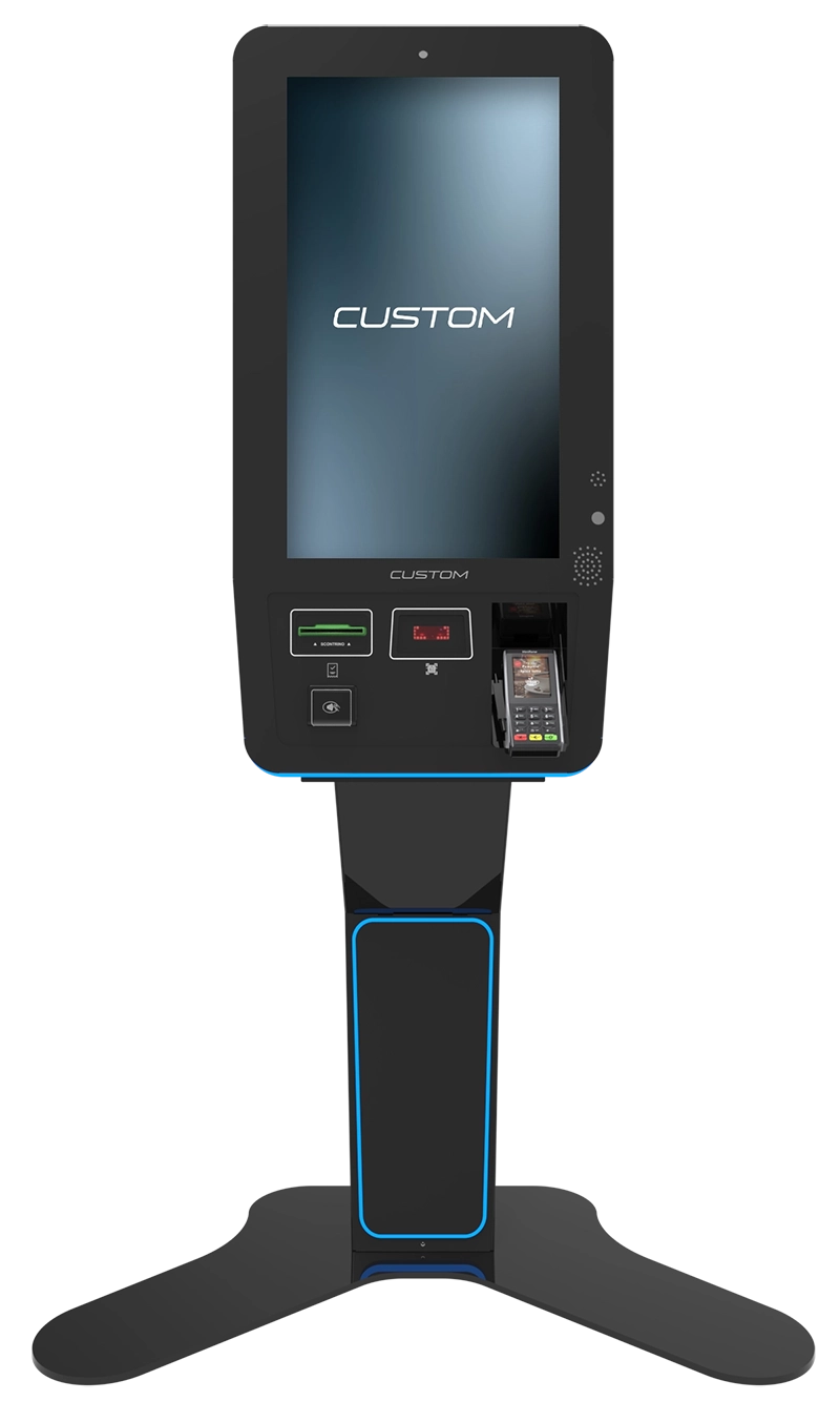 Chiosco self-service con monitor touch