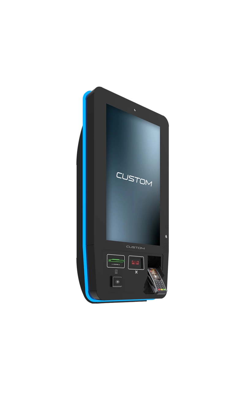 Chiosco self-service con monitor touch