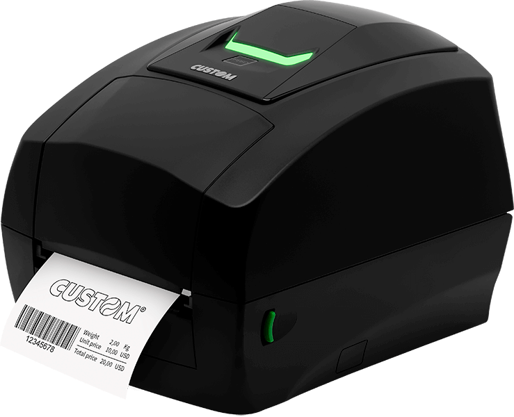 Side of the D4 102 Custom Label Printer