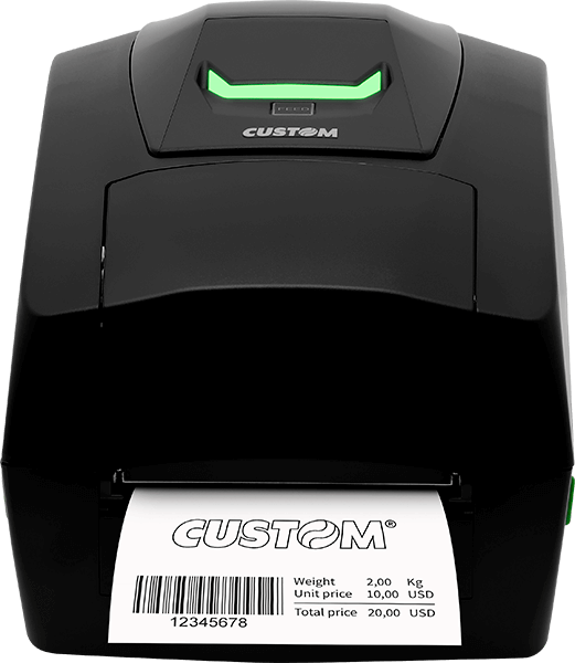 Front view of the D4 102 Custom Label Printer