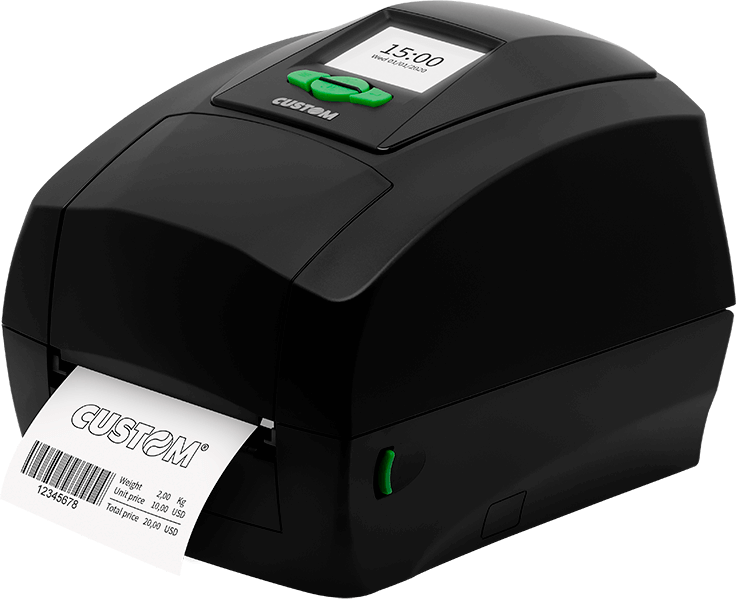 Side of the D4 202 Custom Label Printer