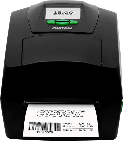 Front view of the D4 202 Custom Label Printer