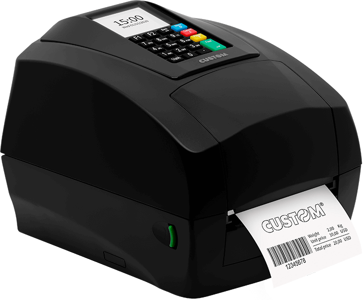 Side of the D4 202 Custom Label Printer