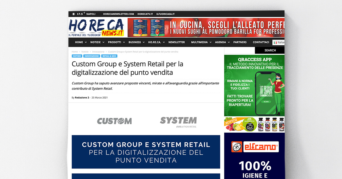 thumb_Horeca News - Custom Group e System Retail per la digitalizzazione del punto vendita