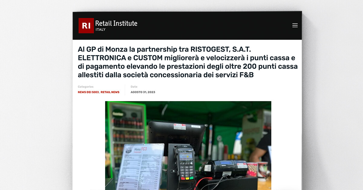 thumb_Retail Institute - Al GP di Monza la partnership tra RISTOGEST, S.A.T. ELETTRONICA e CUSTOM