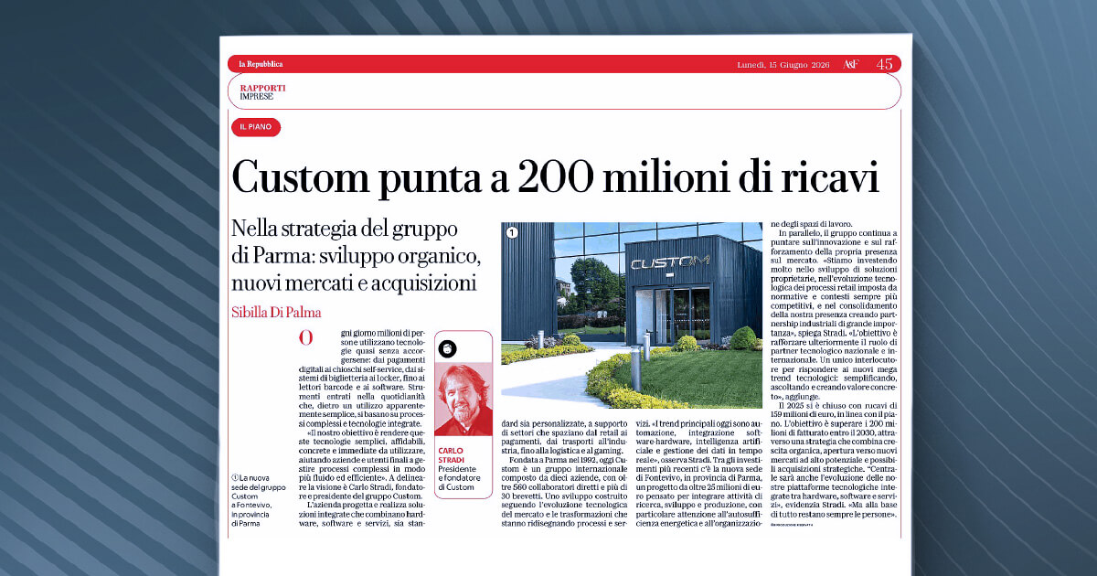 thumb_Affari e Finanza Repubblica - Custom punta a 200 milioni di ricavi