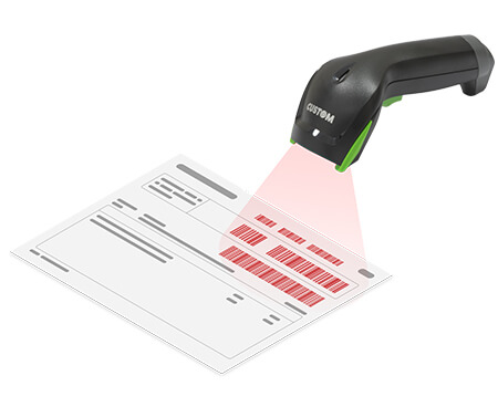 SCANMATIC, Gamma di Barcode Scanner 1D e 2D, Custom S.p.A.