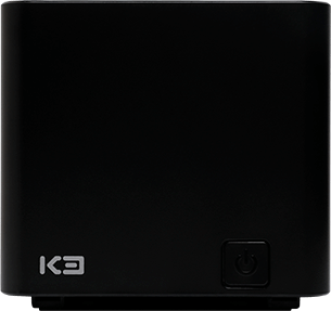 Vista frontal da impressora POS K3 Custom