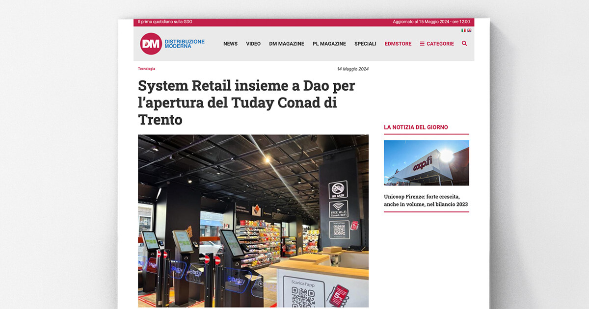 thumb_Distribuzione Moderna - System Retail insieme a Dao per l’apertura del Tuday Conad di Trento