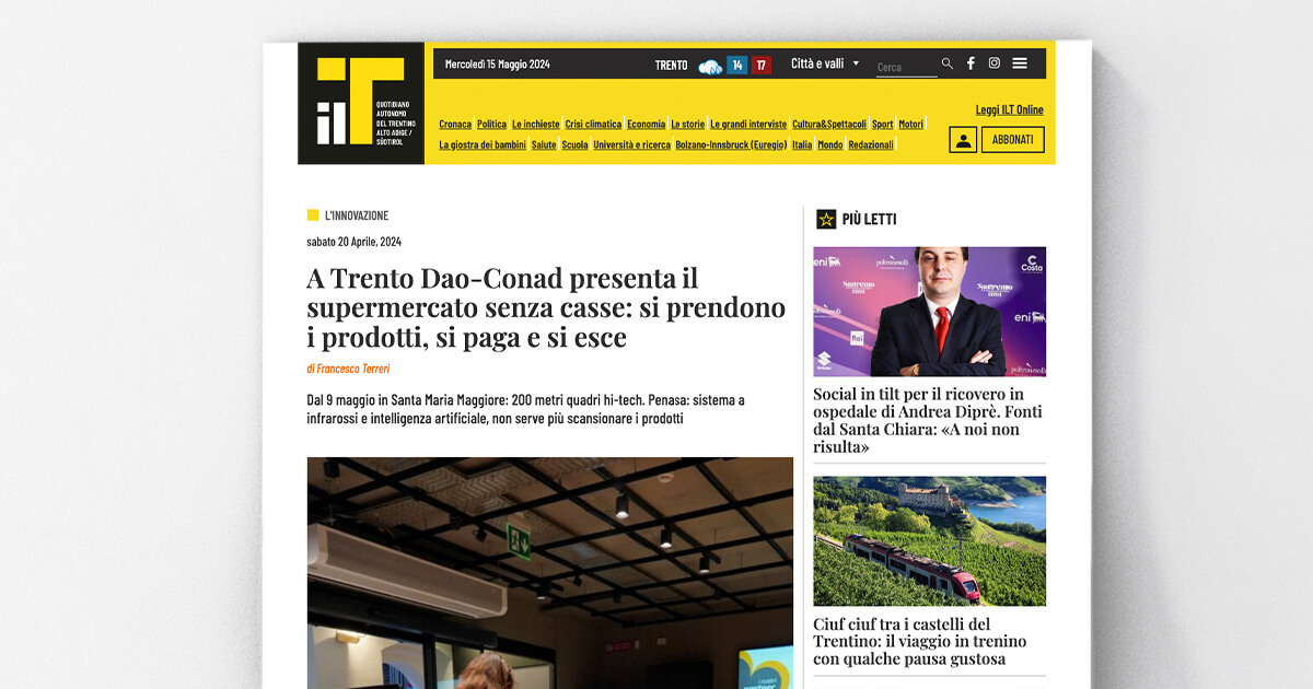 thumb_Il T Quotidiano - A Trento Dao-Conad presenta il supermercato senza casse: si prendono i prodotti, si paga e si esce